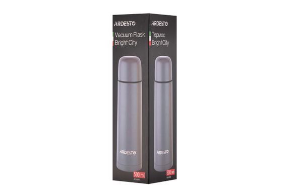 Термос Ardesto Bright City 500 мл, нержавіюча сталь, сірий AR2650GR фото
