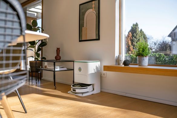 Karcher Робот-пилосос RVF 7 Comfort, вологе прибирання, конт пил -0.25л, вода -0.30л, Bluetooth зарядна станція, білий 1.269-690.0 фото