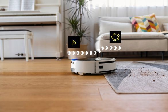 Karcher Робот-пилосос RVF 7 Comfort, вологе прибирання, конт пил -0.25л, вода -0.30л, Bluetooth зарядна станція, білий 1.269-690.0 фото