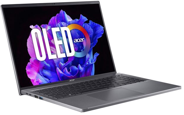 Ноутбук Acer Swift Go 16 SFG16-71 16 3.2K OLED, Intel i5-13500H, 16GB, F512GB, UMA, Win11, сірий NX.KFGEU.002 фото