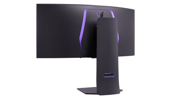LG Монітор 34" 34GS95QE-B 2xHDMI, DP, USB, Audio, OLED, 3440x1440, 240Hz, 0.03ms, DCI-P3 98.5%, G-SYNC, FreeSync, AdaptiveSync, HAS, DisplayHDR True Black 400 34GS95QE-B фото