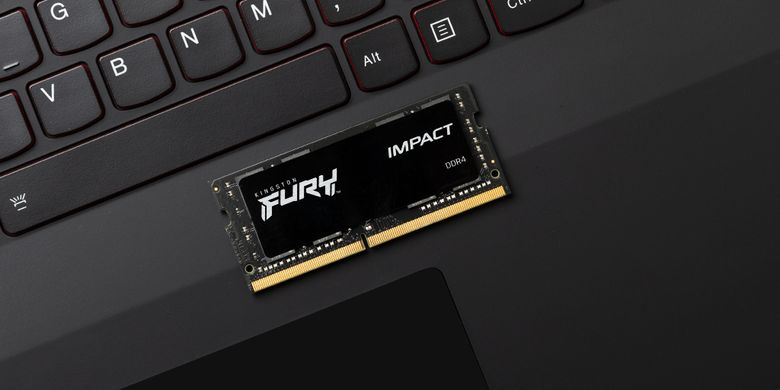 Память ноутбука Kingston DDR4 32GB KIT (16GBx2) 3200 FURY Impact KF432S20IBK2/32 фото