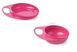 Тарілка Nuvita для годування Easy Eating 2шт. рожева, глибока і дрібна 1 - магазин Coolbaba Toys