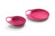 Тарелка Nuvita для кормления Easy Eating 2шт. Розовая, глубокая и мелкая 2 - магазин Coolbaba Toys
