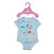 Одежда для куклы BABY BORN - БОДИ S2 (голубое) 6 - магазин Coolbaba Toys