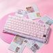 GravaStar Клавиатура механическая Mercury K1 80keys, GravaStar x Kailh Cheery Pink, EN/UKR, BT/WL/USB, Sakura Pink 4 - магазин Coolbaba Toys