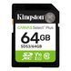Kingston Карта памяти Kingston SD 64GB C10 UHS-I V10 R100MB/s 1 - магазин Coolbaba Toys