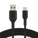 Belkin Кабель USB-A > USB-C зарядки/синхронизации, 3м, Type-C, витой, черный 1 - магазин Coolbaba Toys