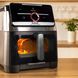 Tefal Мультипіч Tefal Easy Fry Silence XXL Smart Vision, 1800Вт, чаша-7л, сенсорне керув., 55 програм, з віконцем, пластик, нерж. сталь-чорний 14 - магазин Coolbaba Toys