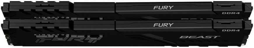 Kingston Пам'ять ПК Kingston DDR4 16GB KIT (8GBx2) 3200 FURY Beast KF432C16BBK2/16WP фото
