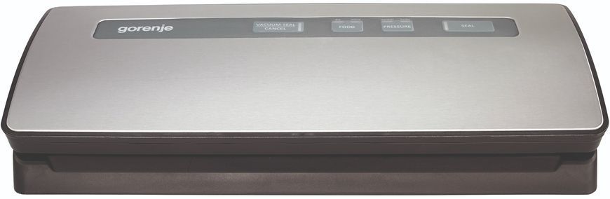 Gorenje Вакуумный упаковщик VS120ES/электронное упр/120 Вт./ф-ция запаивания и вакуумирования/серебристый VS120ES фото