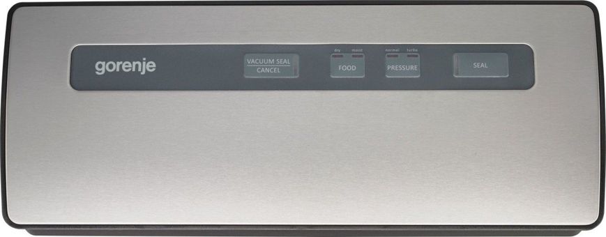 Gorenje Вакуумний пакувальник VS120ES/електроне упр/120 Вт./ф-ція запаювання та вакуумування/сріблястий VS120ES фото
