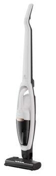 Electrolux Пылесос беспроводный, конт пыль -0.3л, автон. раб. до 55мин, вес-2.8кг, НЕРА, 2в1, турбо-щетка, BRC, 4 насадки, белый ES52HB25SH фото