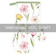 ARDESTO Рукавичка ARDESTO Spring flowers 18х30см, 100% поліестер (верх), 100% бавовна (низ), білий