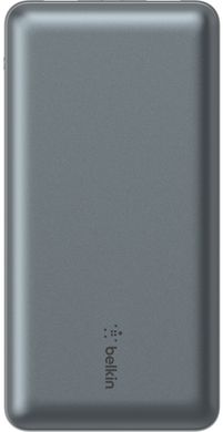 Belkin Акумулятор портативний літій-іонний Power Bank 10000мА·год, 15Вт, 2хUSB-A/USB-C, cірий BPB011BTGY фото