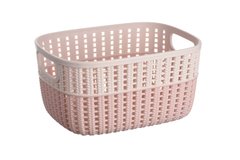 Корзинка плетена Ardesto Sweet Home, 3л, 235*176*120 мм, рожевий, пластик - купити в інтернет-магазині Coolbaba Toys