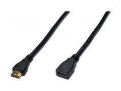 Кабель ASSMANN HDMI High speed + Ethernet (AM/AF) 5.0m, black AK-330201-050-S фото
