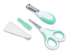 Nuvita Набір по догляду за дитиною 0м+ Зелений Безпечні ножиці з акс. NV1138COOLGREEN - купити в інтернет-магазині Coolbaba Toys