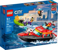 Конструктор LEGO City Човен пожежної бригади 60373 фото