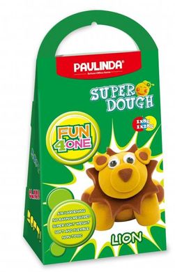 Маса для ліплення Paulinda Super Dough Fun4one Лев (рухливі очі) PL-1542 фото