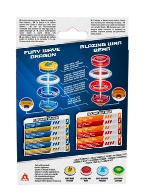 Infinity Nado Набор VI Infinity Starter Nado Pack Fury Wave Dragon, Blazing War Bear Яростный Дракон и Пылающий Боевой Медведь EU654196 фото