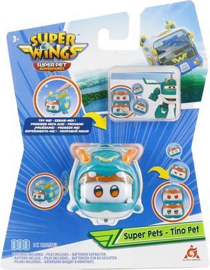 Super Wings Ігрова фігурка Super Pet Тіно улюбленець (Tino pet), світло EU770421 фото