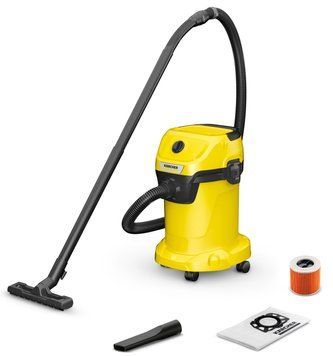 Karcher Пылесос WD 3 V-19/6/20 хозяйственный, 1000 Вт, 19л, 6м 1.628-123.0 фото