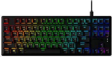 HyperX Клавіатура Alloy Origins Core PBT Aqua USB RGB ENG/RU Black 639N9AA фото