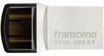 Transcend Накопичувач 64GB USB 3.1 Type-A + Type-C 890 R90/W30MB/s TS64GJF890S фото