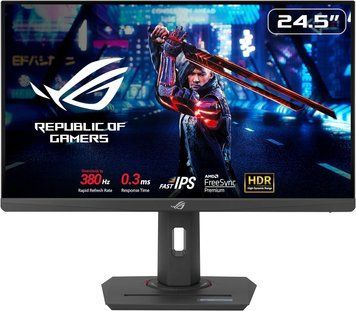 ASUS Монітор 24.5" ROG Strix XG259QNS 2xHDMI, DP, 2xUSB, Audio, IPS, 380Hz, 0.3ms, sRGB 110%, AdaptiveSync, Pivot, HDR400 90LM09M0-B01370 фото