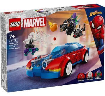 LEGO Конструктор Marvel Автомобіль для перегонів Людини-Павука й Зелений Гоблін з отрутою Венома 76279 фото