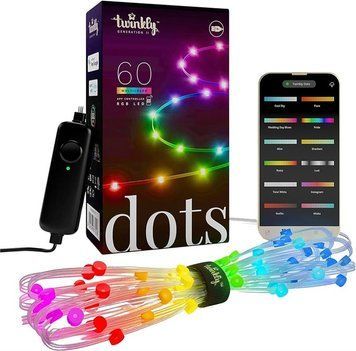 Twinkly Гірлянда Smart LED Dots Lights RGB 60 IP20 3м кабель прозорий без БЖ TWD060STP-T фото