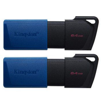 Kingston Накопичувач 64GBx2 USB 3.2 Type-A Gen1 DT Exodia Black Blue DTXM/64GB-2P фото