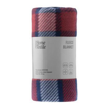 ARDESTO Плед Ardesto Fleece 130x160см, 100% поліестер, клітинка, синьо-бордовий