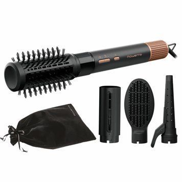 Rowenta Фен-щітка Rowenta Air Shape, 1300Вт, 3 режими, іоніз-я, хол. обдув, 4 насадки, кераміка, чорно-золотий UB9820E0 фото