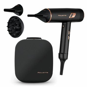 Rowenta Фен Ultimate Experience Maestria, 2000Вт, 3 режими, дифузор, кейс для зберігання, іоніз-я, хол. обдув, чорний CV9920F3 фото