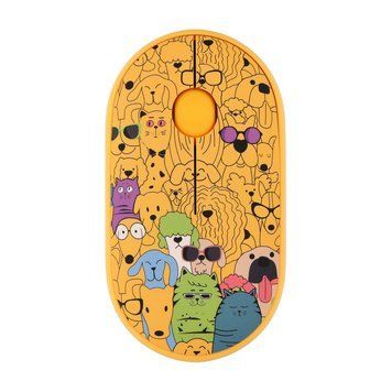 2E Миша MF300 PETS:CATS&DOGS Silent WL BT, жовтий 2E-MF300WPETSYW фото