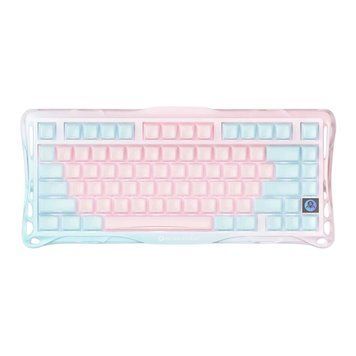 GravaStar Клавіатура механічна GravaStar Mercury K1 Lite 80keys, GravaStar x BSUN Grey, BT/WL/USB, Lumen Rose GSK1LITE_PM_PNK фото