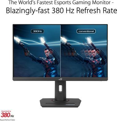 ASUS Монітор 24.5" ROG Strix XG259QNS 2xHDMI, DP, 2xUSB, Audio, IPS, 380Hz, 0.3ms, sRGB 110%, AdaptiveSync, Pivot, HDR400 90LM09M0-B01370 фото