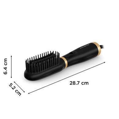 Rowenta Щітка-випрямляч Powerstraight Air, темп.режимів-2, 160-200С, іонізація, кераміка, чорний UB5920F0 фото