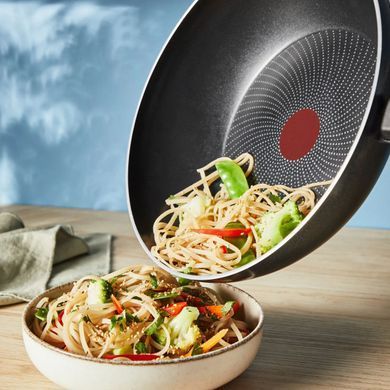 Tefal Сковорода ВОК So' Light, 28см, алюминий, бакелит, черный H0561942 фото