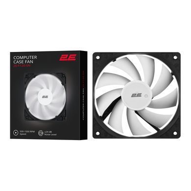 2E Корпусний вентилятор F120-SN, 120мм, 500-1500rpm, 4pin 24dBa, чорний 2E-F120-SN фото