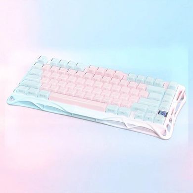 GravaStar Клавіатура механічна GravaStar Mercury K1 Lite 80keys, GravaStar x BSUN Grey, BT/WL/USB, Lumen Rose GSK1LITE_PM_PNK фото