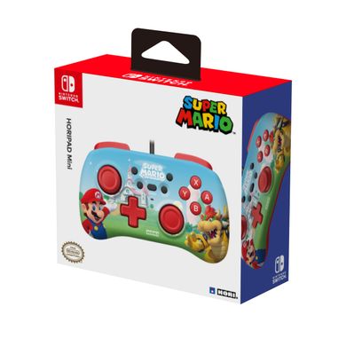 Геймпад проводной Horipad Mini (Super Mario) для Nintendo Switch, Blue/Red 873124009019 фото