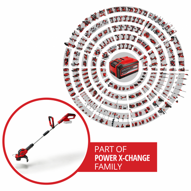 Einhell Тример садовий акумуляторний GE-CT 18/28 Li - Solo, PXC 18В, 28 см, волосінь 1.6 мм 3411242 фото