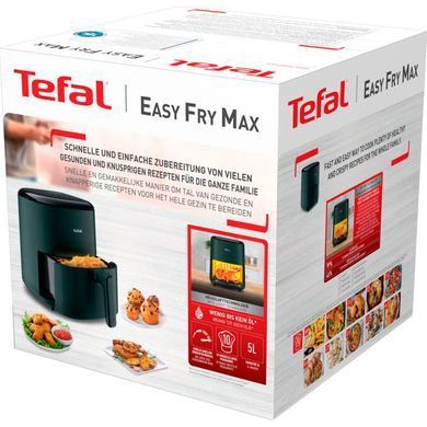 Tefal Мультипіч Easy Fry Max, 1500Вт, чаша-5л, сенсорне керув., 10 програм, пластик, темно-зелений EY245310 фото