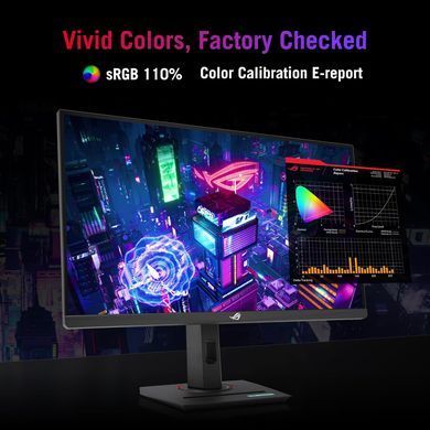 ASUS Монітор 24.5" ROG Strix XG259QNS 2xHDMI, DP, 2xUSB, Audio, IPS, 380Hz, 0.3ms, sRGB 110%, AdaptiveSync, Pivot, HDR400 90LM09M0-B01370 фото