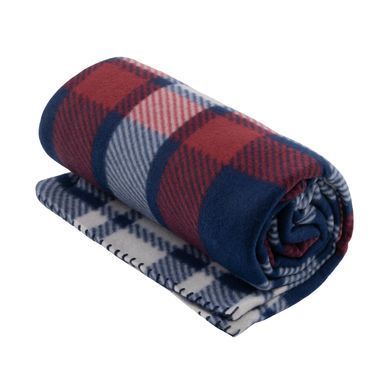 ARDESTO Плед Ardesto Fleece 130x160см, 100% поліестер, клітинка, синьо-бордовий