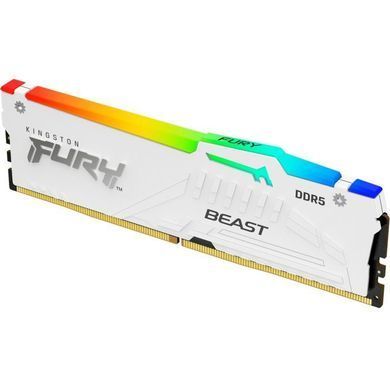 Kingston Память ПК DDR5 16GB 6400 Beast White RGB EXPO KF564C32BWEA-16 фото
