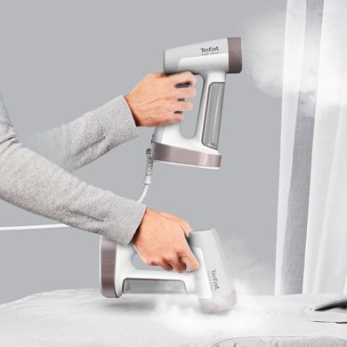 Tefal Отпариватель компактный Pure Force 2в1, 1800Вт, 180мл, постоянный пар - 35гр, керам. подошва, белый DT8720E0 фото